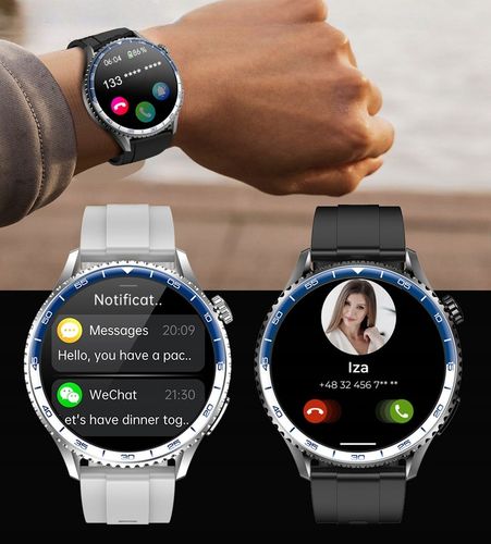 ZEGAREK SMARTWATCH EKG LATARKA AMOLED POMIAR GLUKOZY CIŚNIENIOMIERZ HRV na Arena.pl