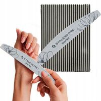 Staleks Pilnik Mineralny Pilniki Łódka Półksiężyc Pakiet 25szt 100/180