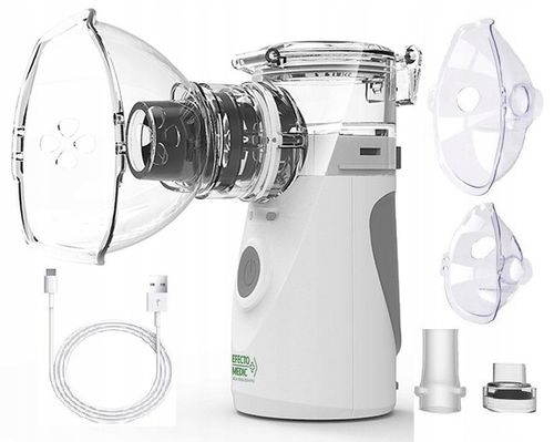 INHALATOR NEBULIZATOR Siateczkowy DLA DZIECI DOROSŁYCH przenośny CICHY MPRO na Arena.pl