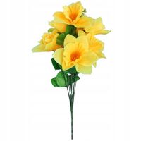 ŻONKILE BUKIET 9 KWIATÓW 40 CM SZTUCZNE KWIATY STROIK NA CMENTARZ