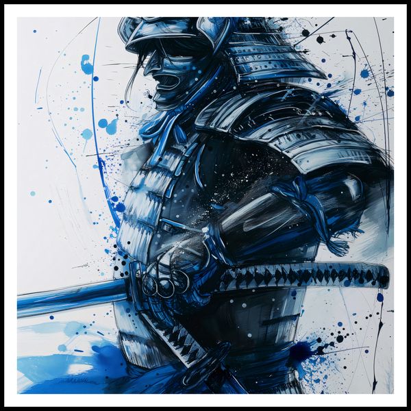 Plakat 90x90cm Samuraj w Błękicie zdjęcie 3
