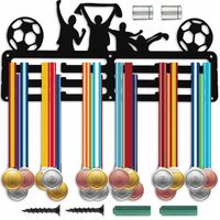 Solidny METALOWY Wieszak na medale PIŁKA NOŻNA kołki DLA MAŁEGO