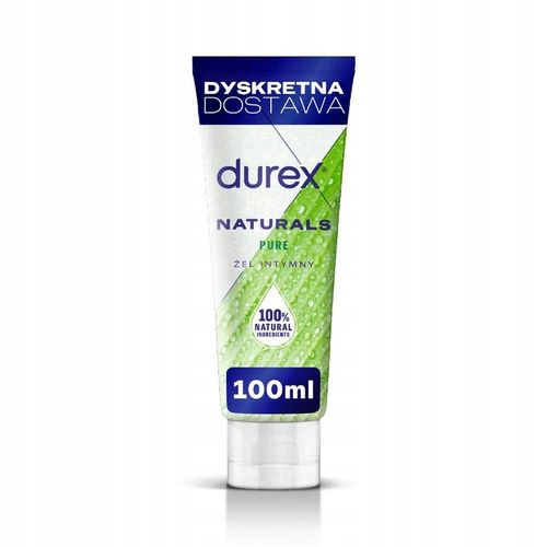 Żel Intymny DUREX NATURALS PURE Nawilżający 100 ml Lubrykant na Bazie Wody na Arena.pl