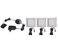 Oświetlenie mebli 3 x Zeus 12V DC biała zimna - zestaw