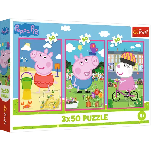 ND01_247672 PUZZLE 3x50 Sila przyjazni /Peppa Pig na Arena.pl
