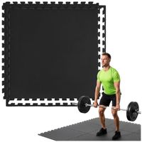 Mata treningowa, ochronna, puzzlowa 100x100 cm z pianki EVA 2 cm antypoślizgowa, grafitowo-szara