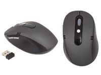 BEZPRZEWODOWA MYSZKA KOMPUTEROWA OPTYCZNA SZARO CZARNA