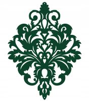 Z16 Zawieszka AŻUR ozdoba dekoracja GLAMUR zielona