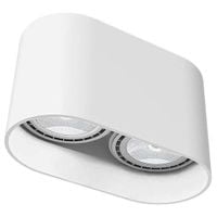 Plafon LAMPA sufitowa OVAL 9241 Nowodvorski metalowa OPRAWA natynkowa downlight biała