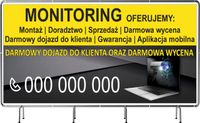 BANER REKLAMOWY 100x50cm dużo wzorów MONITORING MONTAŻ twoje logo