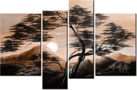 130CM 85 OBRAZ 4 ELEM SPOKOJNA NOC ŚCIENNY