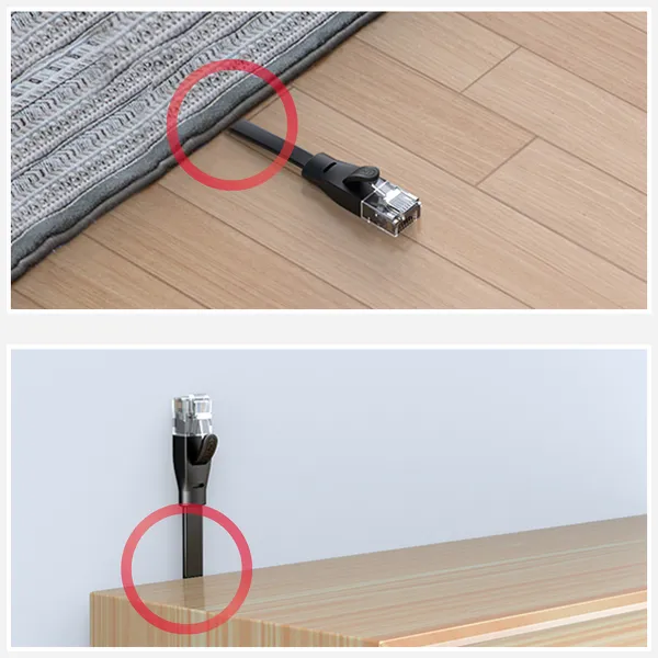 Unitek Kabel sieciowy płaski Ethernet Cat.6 0,3m zdjęcie 3