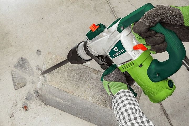 Młot udarowy SDS Plus sieciowe Verto 3,5 J 900 W 230 V zdjęcie 11