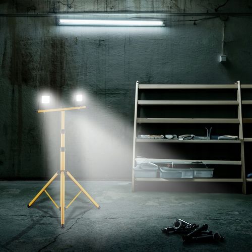 Naświetlacz Halogen LED Lampa 2x 100W + Statyw + Przewód Zasilający na Arena.pl