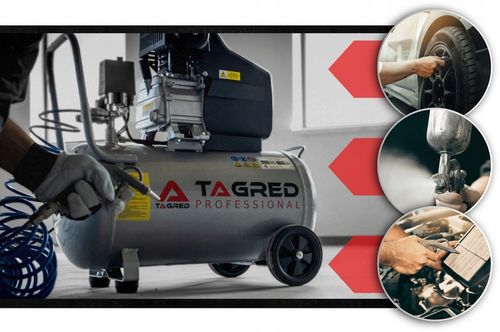 SPRĘŻARKA POWIETRZA KOMPRESOR OLEJOWY 3,4KM 24L + ZESTAW PNEUMATYCZNY na Arena.pl