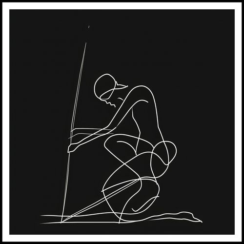 Plakat 100x100cm Linia na Arena.pl