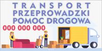 BANER OCZKOWANY reklamowy 100x50 cm różne wzory TRANSPORT usługi reklama