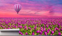 Fototapeta BALON LILIOWE POLE TULIPANÓW 390x280