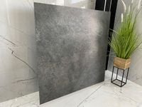 Gres 120x120 szary mat ciemny beton kamień grafit płytka wielkoformatowa