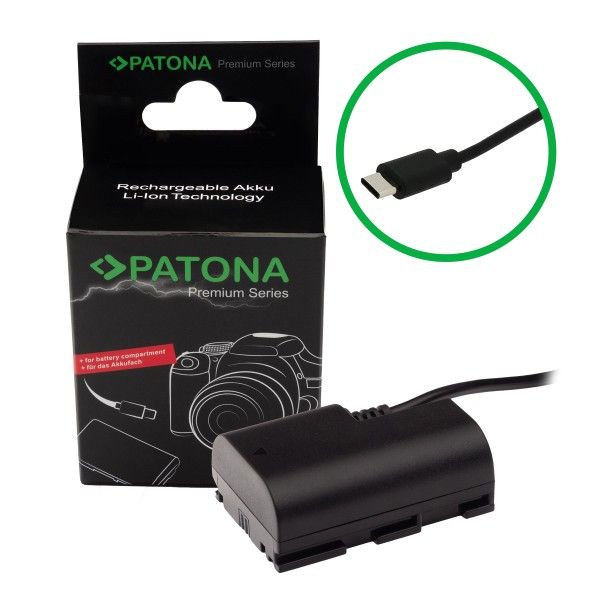 PATONA Adapter Dummy USB-C LP-E6 zdjęcie 1