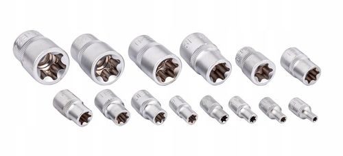 KLUCZE NASADOWE TORX E4-E24 NASADKI TORKS wew 14el na Arena.pl