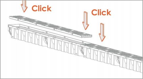 Odpływ liniowy do Garażu 3m x96x87mm do 1,5 Tony SLIM Kratka Czarna Z na Arena.pl