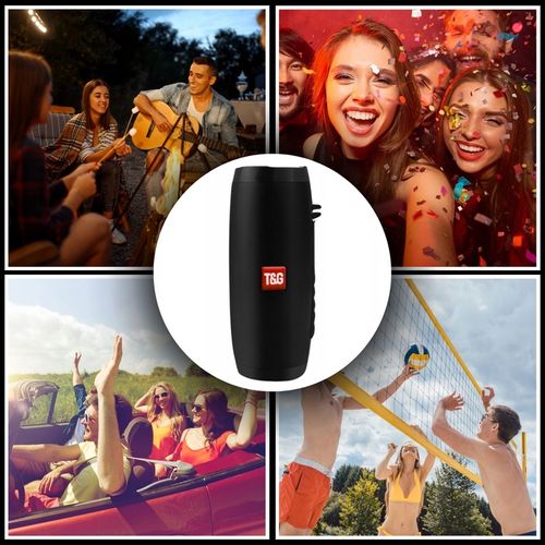 Głośnik Bluetooth BOOMBOX Mobilny USB RADIO LED MP3 Bezprzewodowy Przenośny na Arena.pl