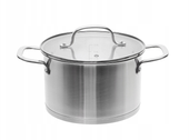 GARNEK STALOWY Z POKRYWKĄ SMART KITCHEN SANDOR 22 CM  5,1 L
