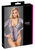 cottelli lingerie body panterkowe powernet długi rękaw m
