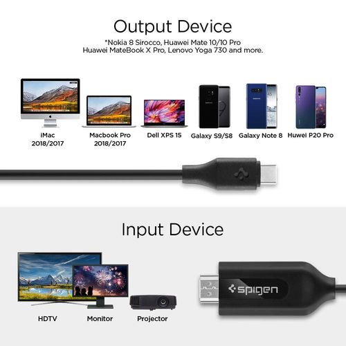SPIGEN C20CH TYPE-C TO HDMI CABLE 200CM BLACK na Arena.pl