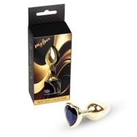 Mylove Toys - Jewellery Gold  Heart Plug- Black