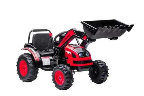 Traktor na akumulator dla dziecka - Koparka czerwona dla dziecka na Arena.pl