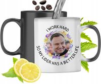 Kubek Magiczny Andrzej Duda Zmieniający Kolor Z Nadrukiem Ze Zdjęciem