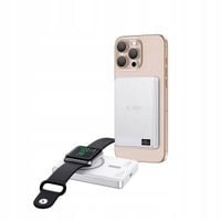 POWERBANK TECHPROTECT PB33 LIFEMAG DO ŁADOWANIA 5000MAH SREBRNY AKUMULATOR