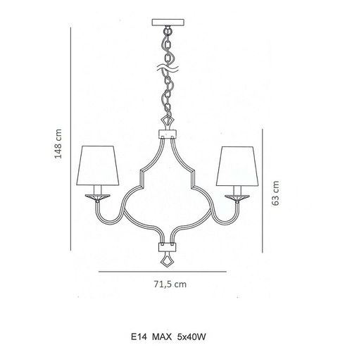 Lampa Wisząca Berella Light Ampia 6 BL0642 na Arena.pl