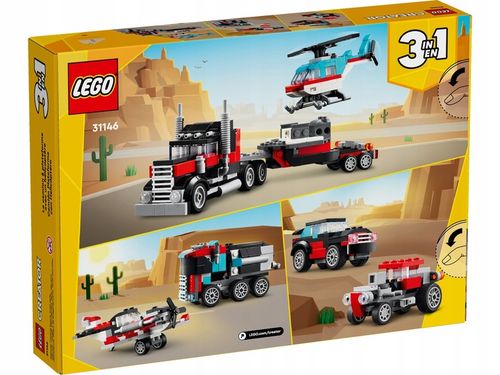 LEGO CREATOR 3W1 CIĘŻARÓWKA Z HELIKOPTEREM na Arena.pl