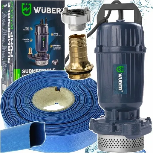 POMPA DO WODY BRUDNEJ CZYSTEJ ZANURZENIOWA SITKO 2100W + WĄŻ 1" 20M zdjęcie 1