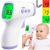 TERMOMETR BEZDOTYKOWY NA PODCZERWIEŃ LCD ELEKTRONICZNY CYFROWY DOKŁADNY AAA