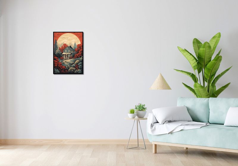 Plakat 42x59,4cm Idylla Rustykalna zdjęcie 4