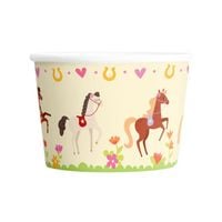 Kubeczki papierowe na lody Urocze Koniki, 6 szt.
