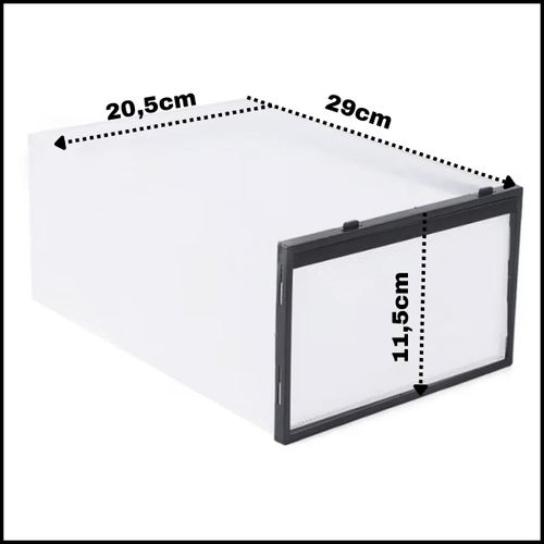 PUDEŁKO PRZEZROCZYSTE POJEMNIK ORGANIZER NA BUTY OBUWIE Z KLAPĄ SZUFLADA na Arena.pl