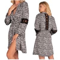 SZLAFROK DAMSKI KORONKA WIĄZANY ORYGINALNY S/M