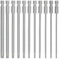 11X DŁUGIE BITY TORX KLUCZE - ZESTAW BITÓW 150mm T6 T15 T20 T25 T27 T30 T40
