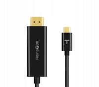 Kabel Adapter Reinston EAD07 USB-C do HDMI 4K 1,5m Czarny