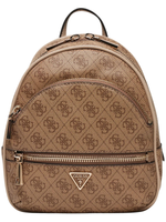 Plecak damski GUESS Manhattan II beżowy monogram elegancki
