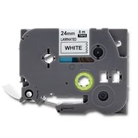 Qoltec Taśma do BROTHER TZ2-251 24mm x 8m Biała/ Czarny nadruk