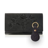 zestaw prezentowy zup-96-bl portfel damski skórzany t-05-bl brelok t-85-hbl