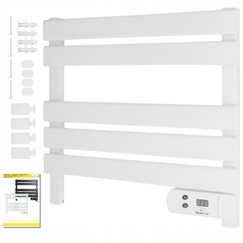MAŁY GRZEJNIK ŁAZIENKOWY ELEKTRYCZNY drabinka suszarka timer BIAŁY 150W na Arena.pl