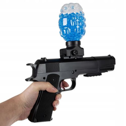 PISTOLET KARABIN AUTOMATYCZNY NA KULKI ŻELOWE AKUMULATOR OKULARY + KULKI na Arena.pl