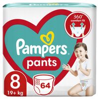 PAMPERS PANTS 8 ROZMIAR PIELUCHOMAJTKI DLA DZIECI 17+ kg MEGA ZAPAS 64szt